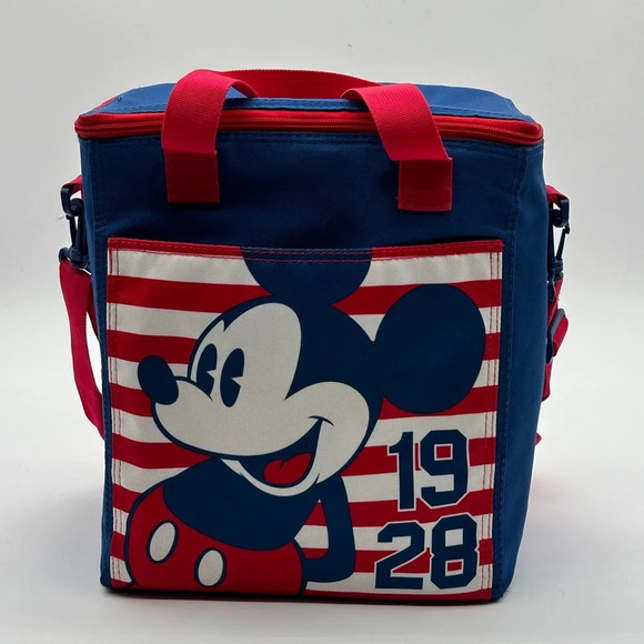 Disney Store Vintage Mickey Mouse Large Insulated Cooler Bag Beach Tote - Picture 1 of 10